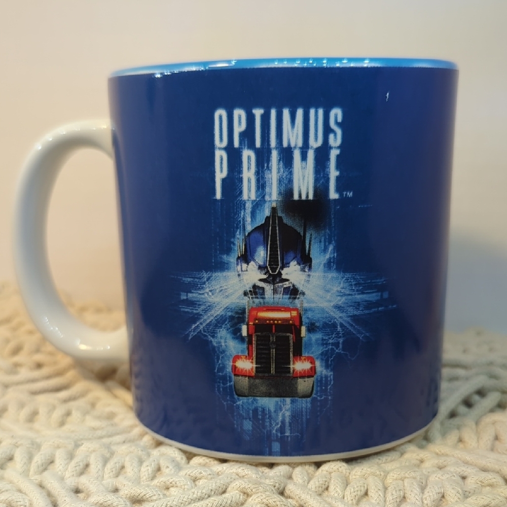 Transformers Optimum Prime Large Blue Coffee Tea Mug